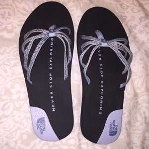 The North Face Blue/Black Strappy Sandals. Size 10